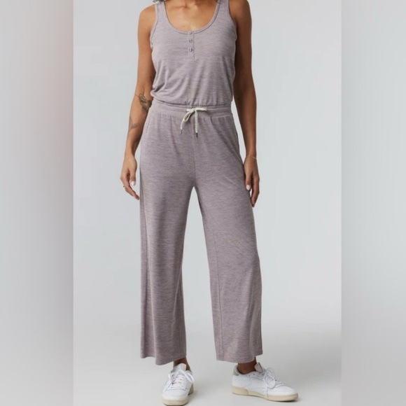 Women's Vuori Falls mauve pink Brown Jumpsuit S - Picture 1 of 13